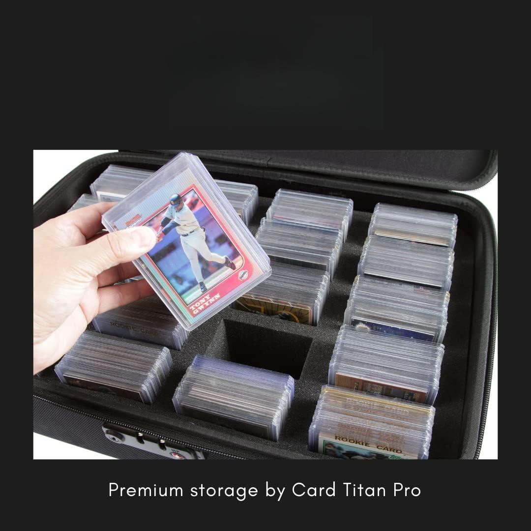 Toploader and One Touch Trading Card Storage Box with Zipper Lock - Sports Card Deck Box Fits Up to 400 Sleeved Collectible Sports Cards or up to 80 Magnetic Cases