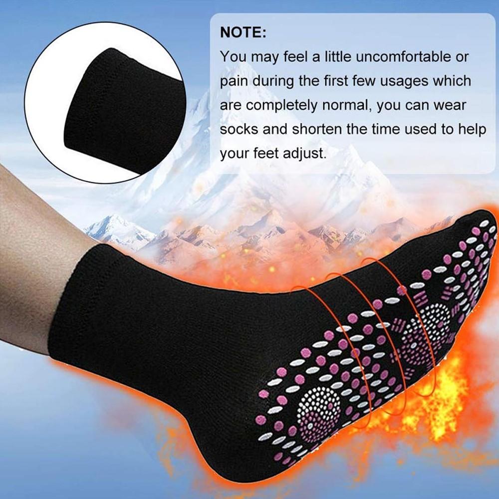 Tourmaline Acupressure Self-Heating Shaping Socks, Slimming Health Socks, Men's and Women's Foot Magnetic Therapy Socks