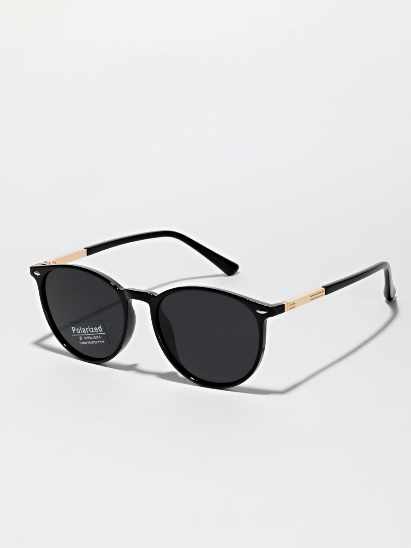 Round Polarized Sunglasses for Men Women UV400 Protection 