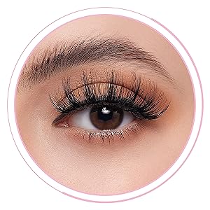 8Pair 3D False Eyelashes Fluffy Natural Look PACK Volume Fluffy Natural Faux Mink Lashes(3D999 DRAK PINK)