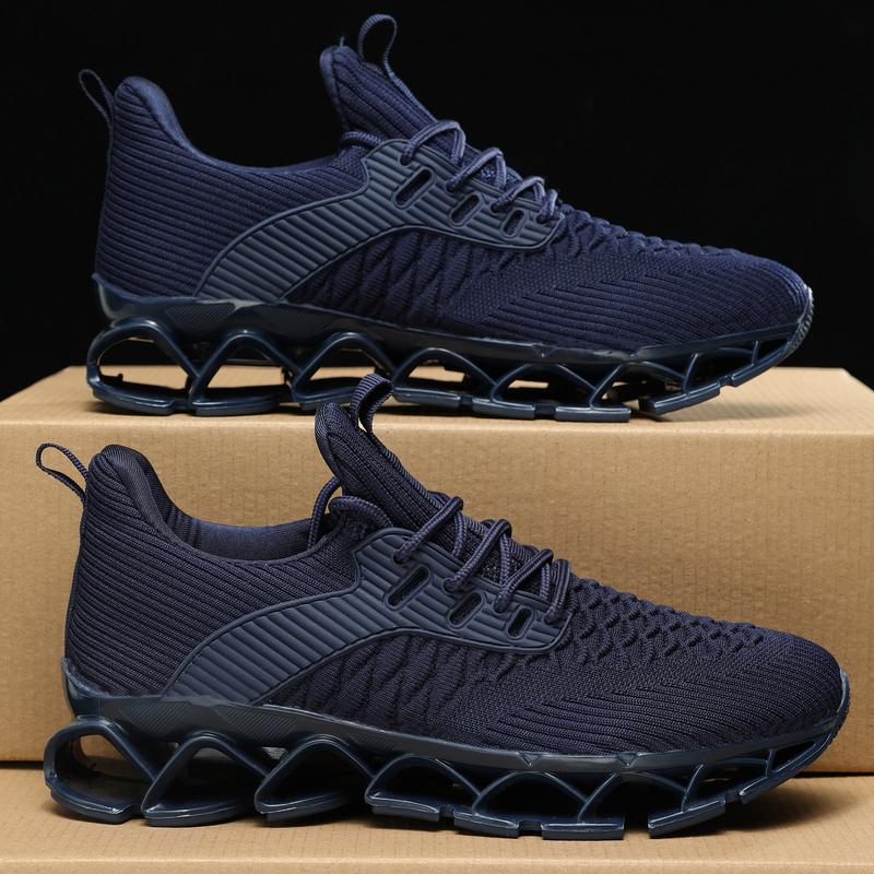 Men's Slip on Walking Running Shoes Blade Tennis Casual Fashion Sneakers Comfort Non Slip Work Sport Athletic Trainer