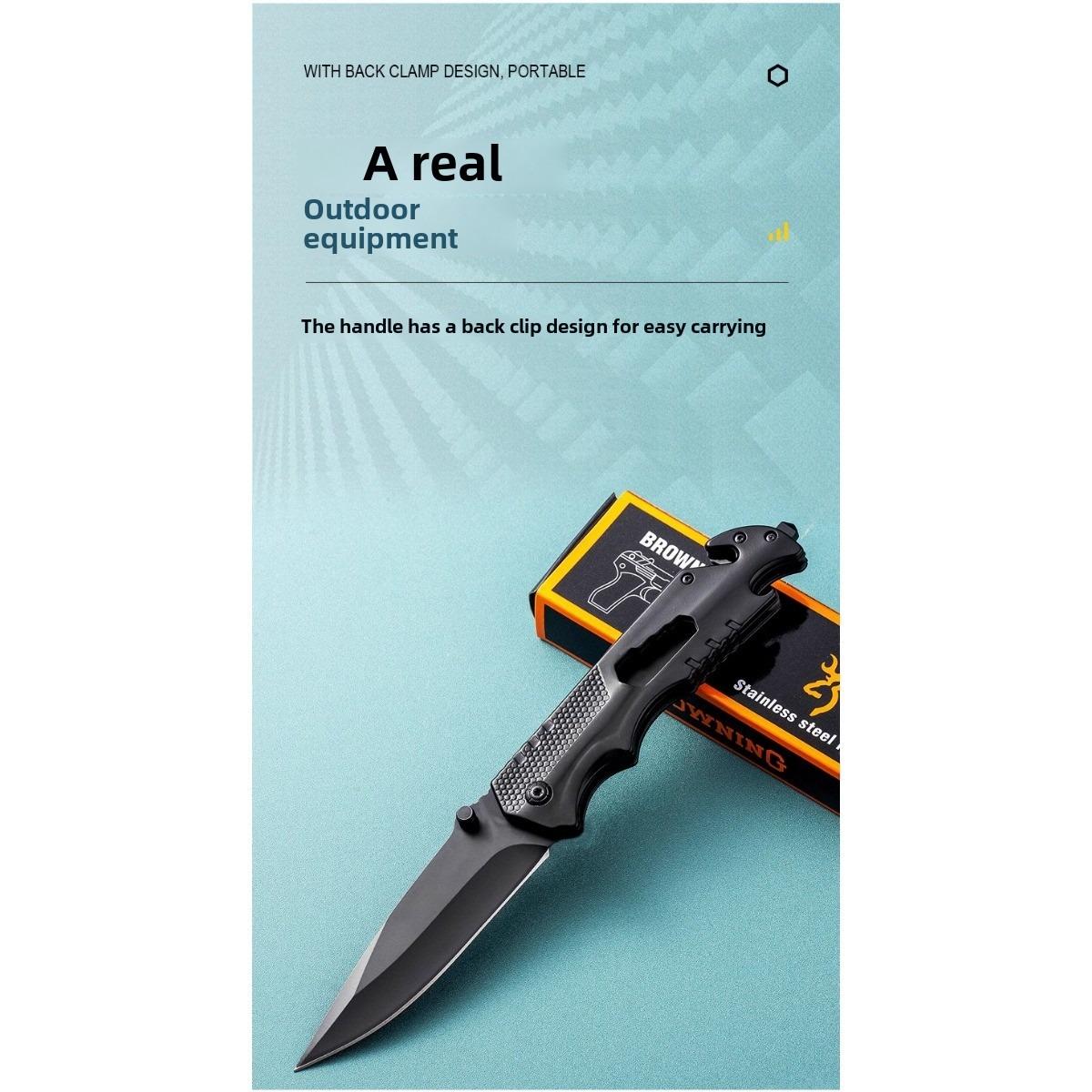 A variety of multifunctional folding knives, high hardness stainless steel, can be used for outdoor self-defense tools men's Christmas gifts Outdoorfun Multipurpose