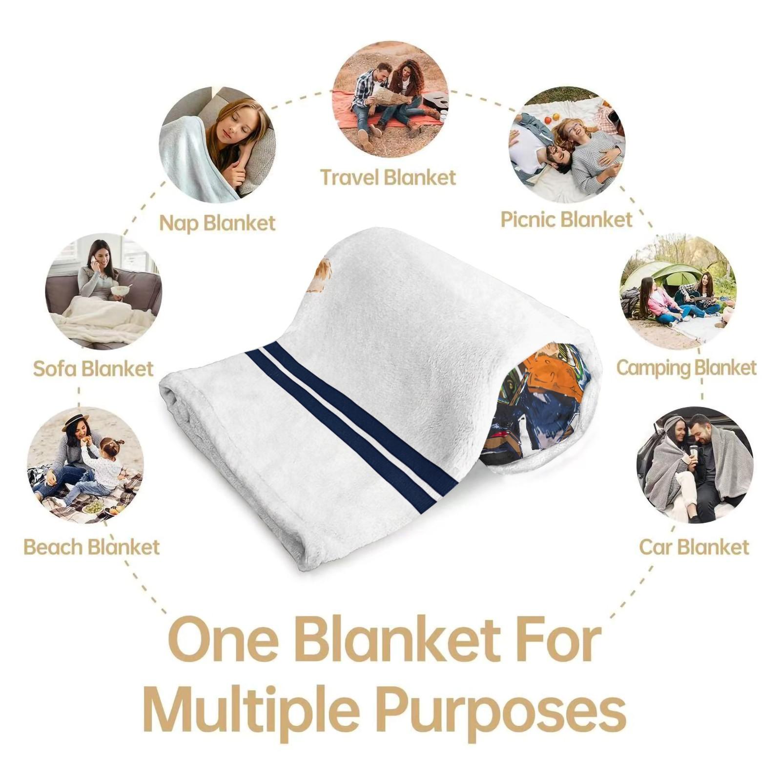 Bear printed pattern blanket, suitable for all seasons, suitable for beds, sofas, cars, room decorations, and gifts, suitable for children or adults, Cartoon pattern blanket