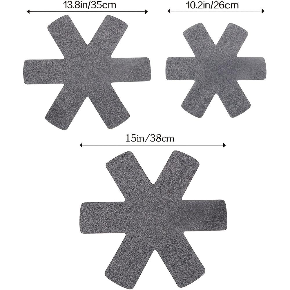 3/6/12pcs 10.2/13.8/15inch Pot And Pan Protectors, Set Of 12 And 3 Different Size, Pot Dividers Pads, Stacking Pan Protectors, Pan Separators Pads For Protecting And Separating Pots And Pans