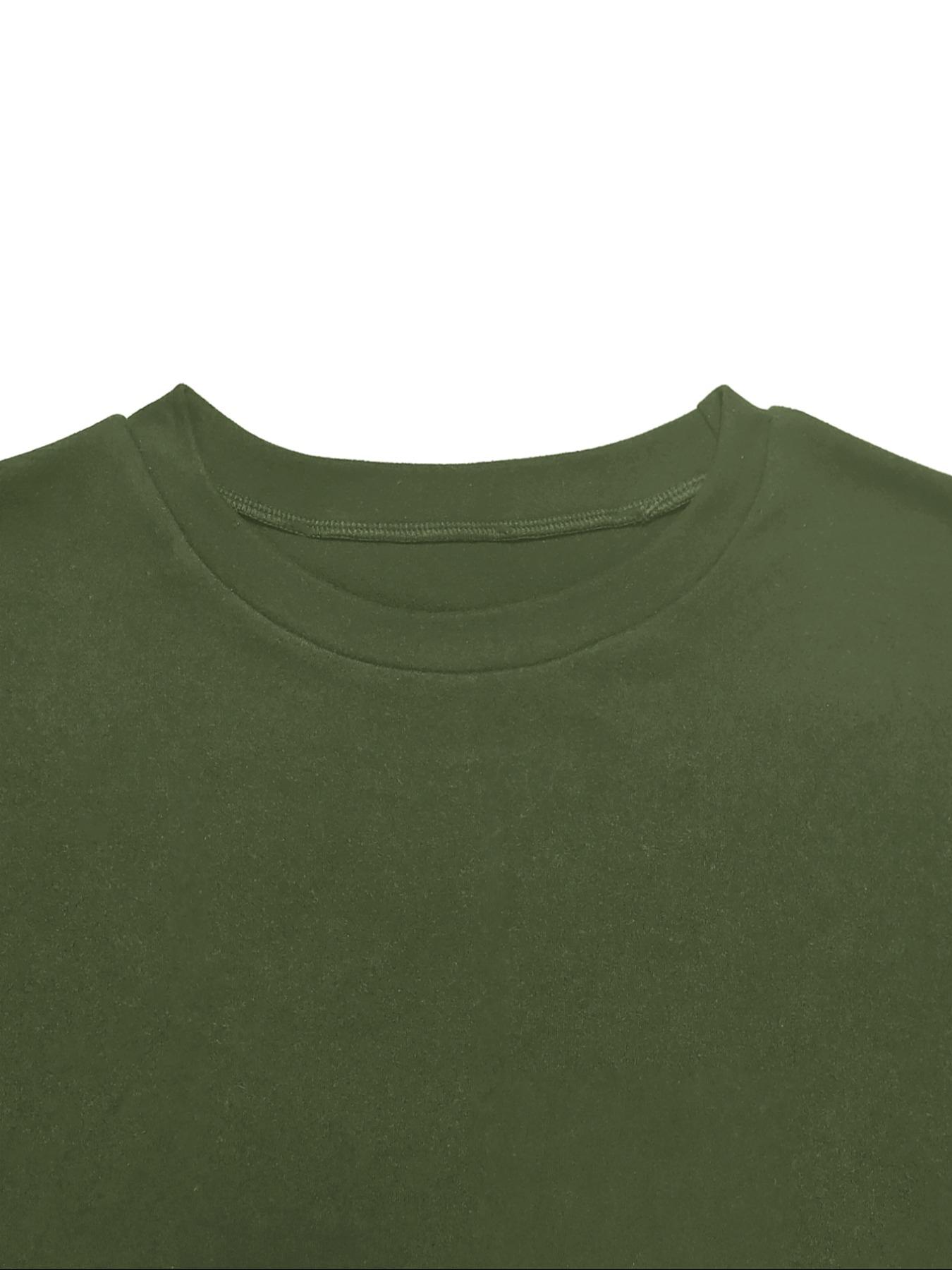 Women's Winter Casual Fitted Two-piece Set, Thick Warm Top & Pants for Home Wear, Simple Plain Design, Perfect for Cold Weather, Womenswear