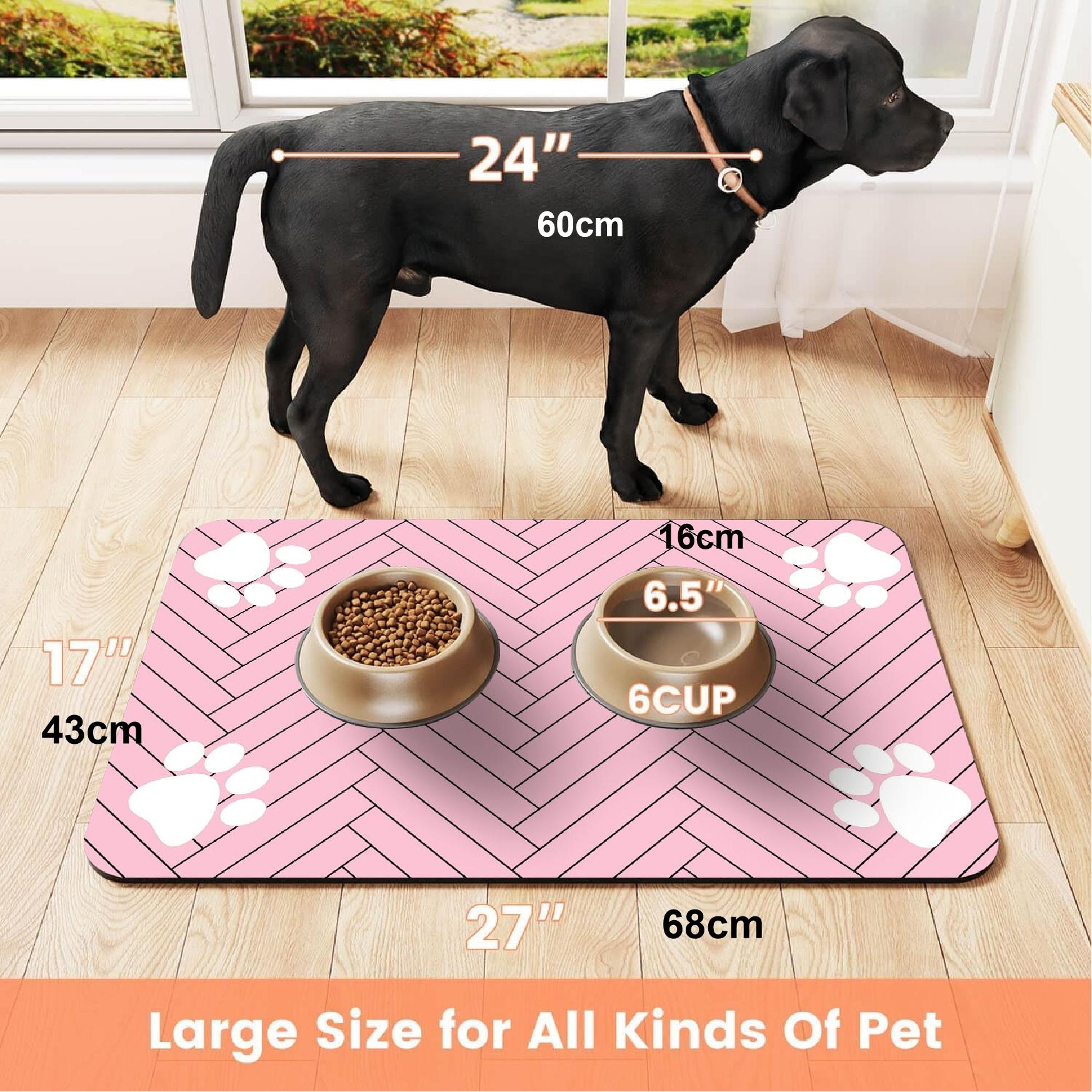 Quick Drying Absorbent Pet Feeding Mat for Dogs and Cats, Non-Slip Rubber Bottom, Dark Polyester Surface for Indoor Use 24 aef3a30ec94d43fcb47a645aafd05c59~tplv fhlh96nyum origin jpeg