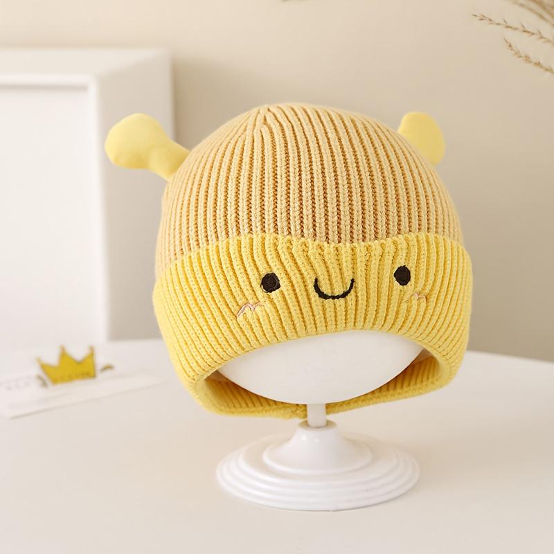2026 black ear protection hat new knitted autumn men's and women's yarn baby hats diverse