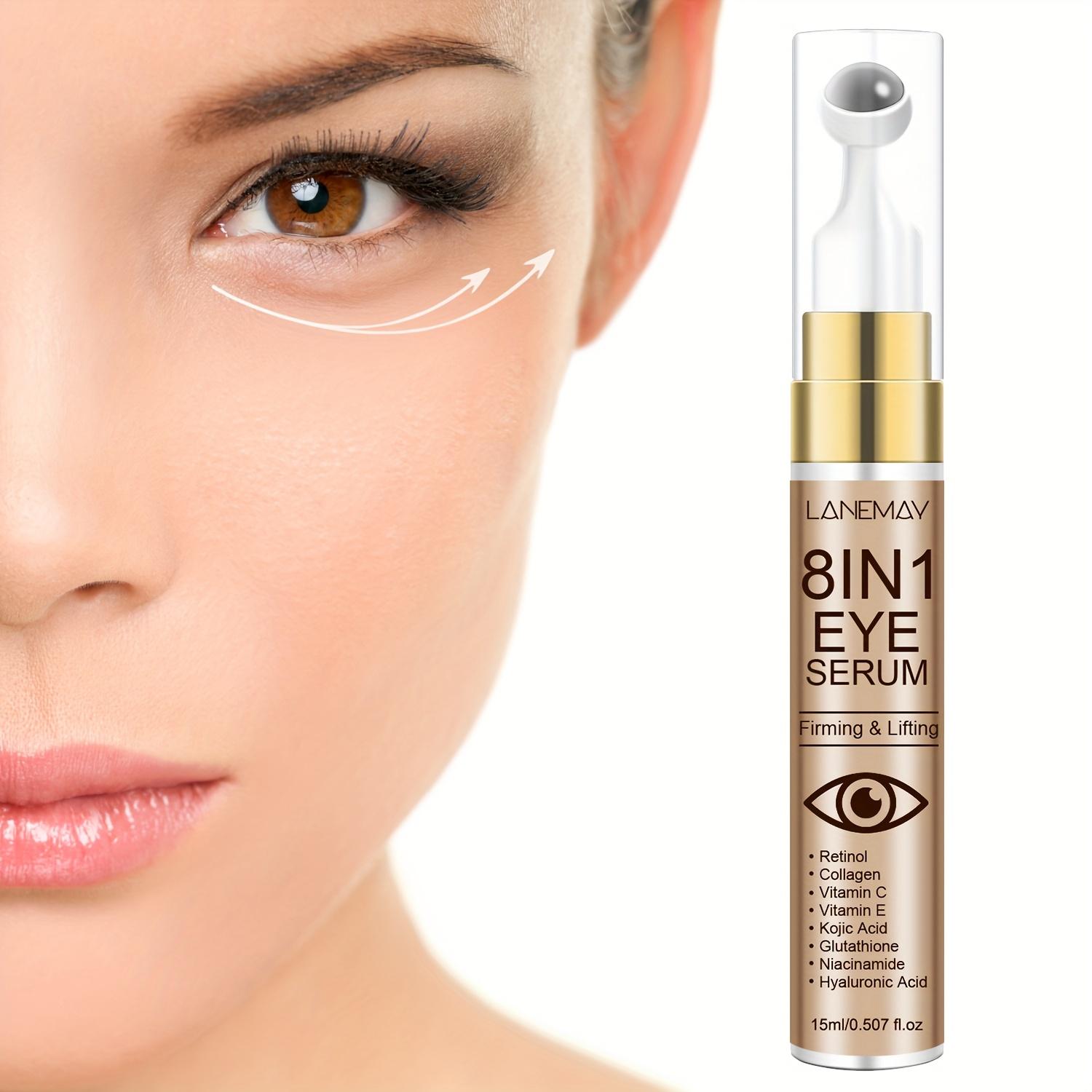 8-In-1 Eye Serum Balm, Firming & Deep Hydration, Moisturizing, Smooth Texture, 360° Roller Massager, Contains Retinol Collagen Niacinamide Ha