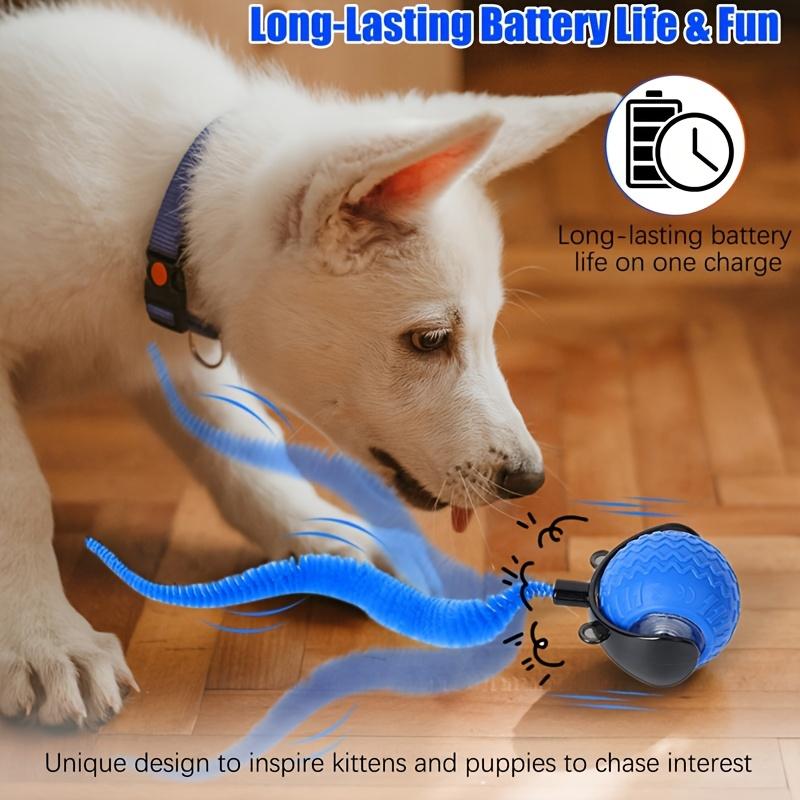 Pet automatic obstacle avoidance toy ball, Automatic Rolling Ball, interactive smart cat toy with collision detection - USB charging, can realistically simulate the tail movements of all cat breeds