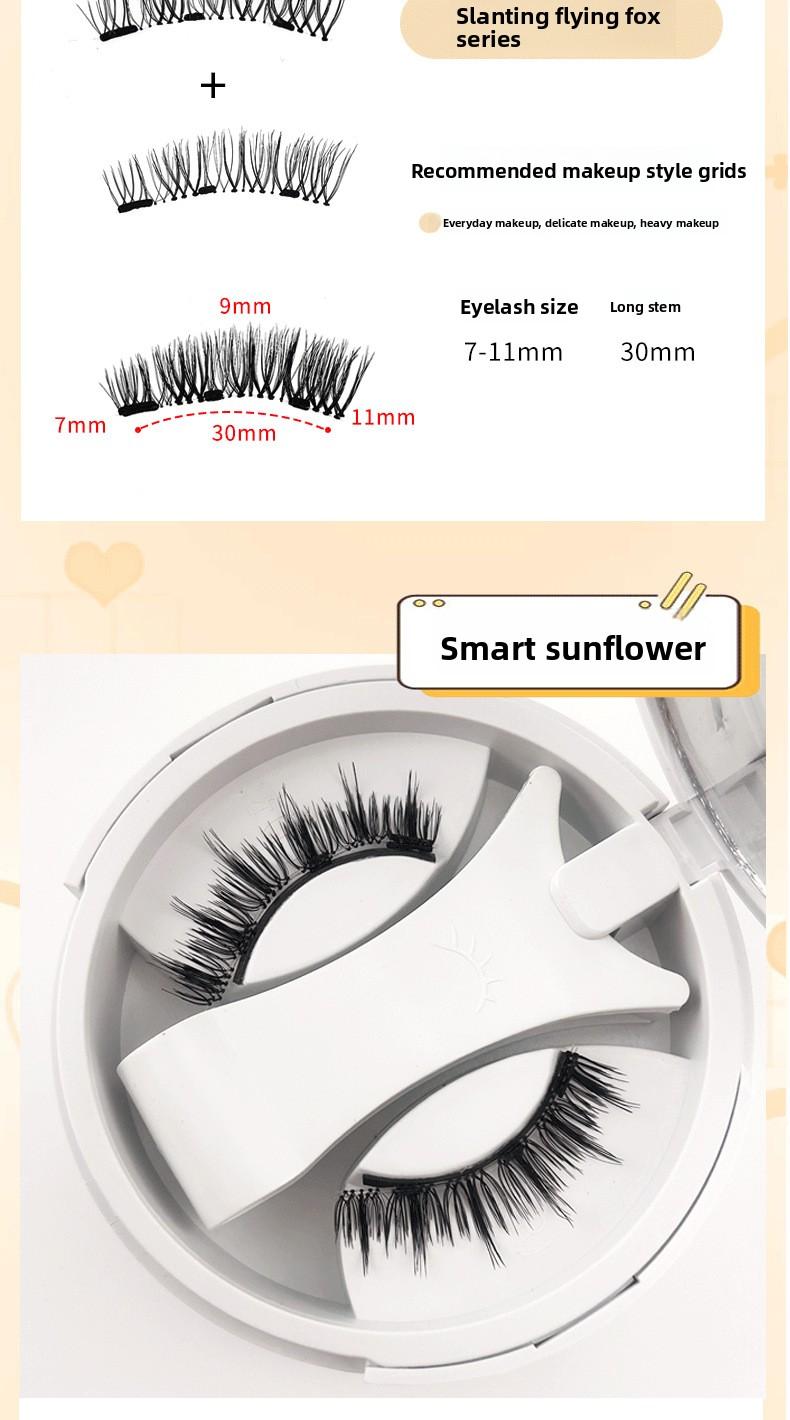 New Magnetic False Eyelashes Set 8 Styles Reusable Waterproof Natural Look for Daily Party Eye Makeup Extension