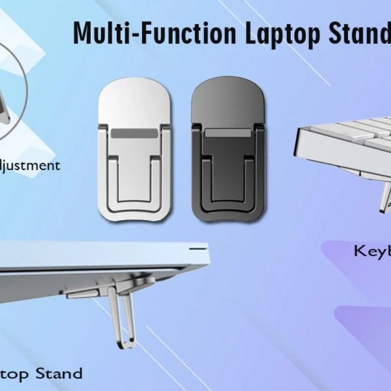 Adjustable Foldable Keyboard Stand, Quick Heat Dissipation, Elegant Design, Desktop Stand for Laptop Tablet Phone, Ergonomic Computer Accessory