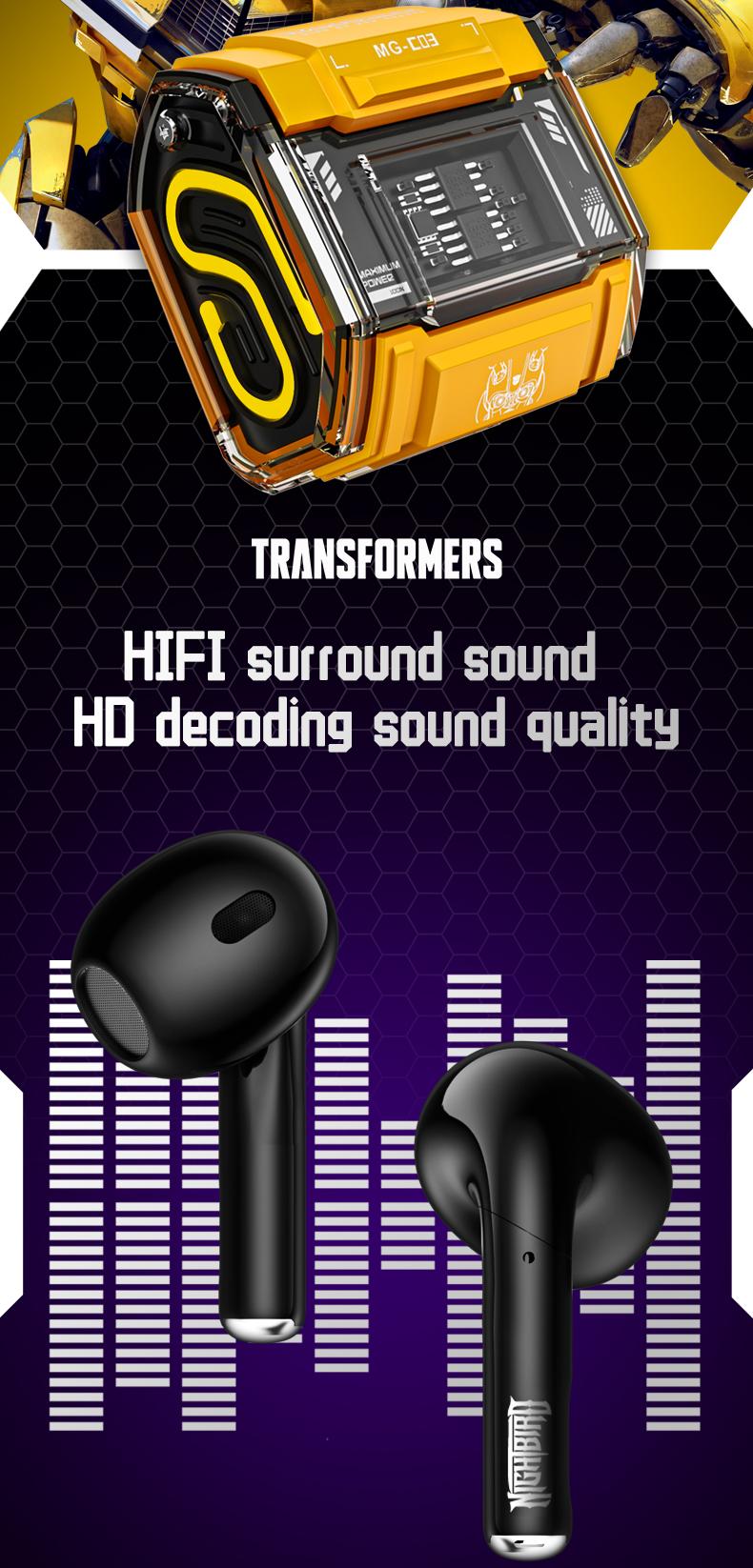 Transformers MG-C03 True Wireless Bluetooth Headphones