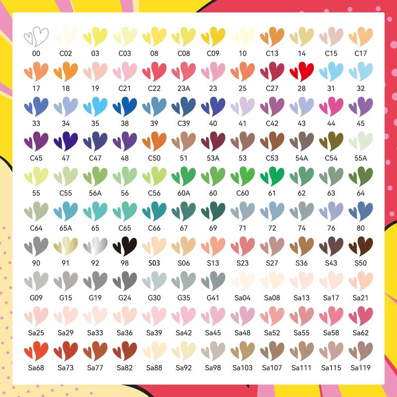 Arrtx 120 Anime Colors Acrylic Markers Brush Tip Paint Pens 120A Art Materials Art School Supplies Artist Grade