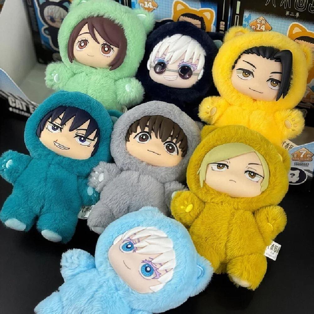 Jujutsu Kaisen Season 2 Gojo Satoru Cat Park Party Mini Mystery Figurine Blind Box, Unisex Anime & Manga Random 1-Piece Bag Pendant Model, Gag Toy Collection Gift, Gag Toys