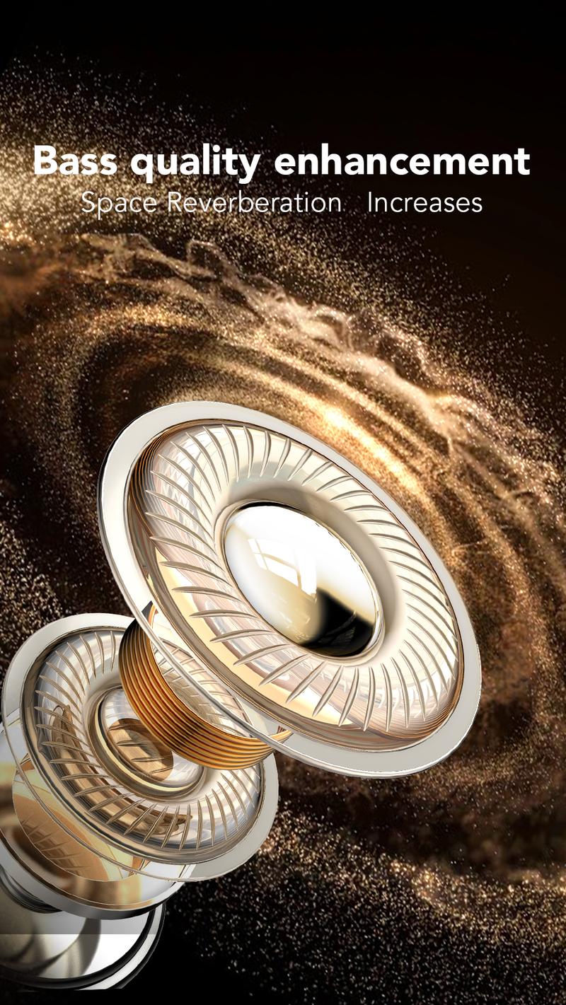 HTC NE20 - Wireless Bluetooth Earphones, LED Screen, Bluetooth 5.4, Charging Box, IPX4 Waterproof, Built-in Microphone. Suitable for office, sports, study and voice calls.