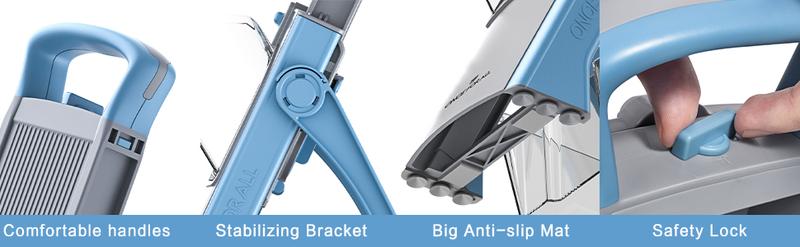 【ONCE FOR ALL】Multifunctional,Vegetable,Chopper Slicer”Upgrade Safe Mandoline Slicer Plus, Biger Size, Adjustable Vegetable Food Chopper Potato Fries Cutter, Detachable Blade, Kitchen Chopping Artifact，potato chips