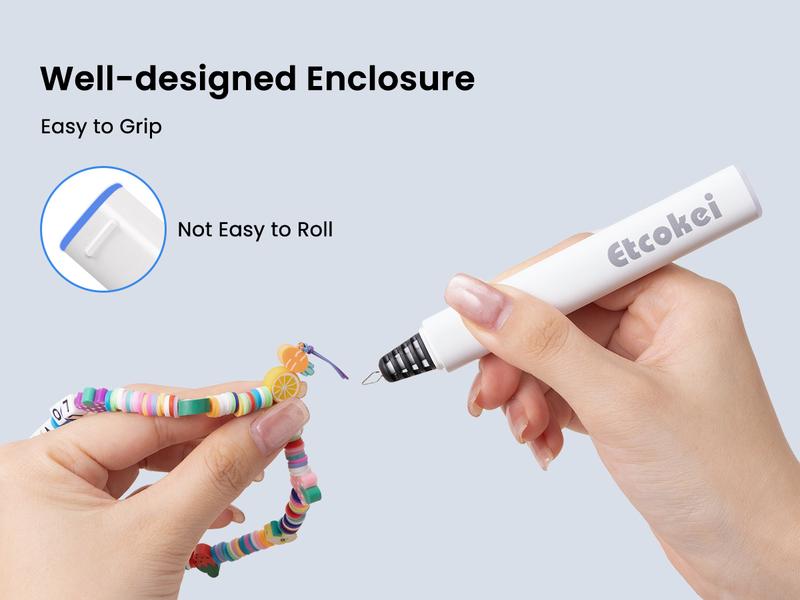 Rechargeable Thread Burner for Jewelry Making - Cordless Thread Zapper & Cautery Pen for Beading, Bracelet Making, Leather Craft, Sewing & Stringing Projects (Replacement Tip Not Included), Gift Idea