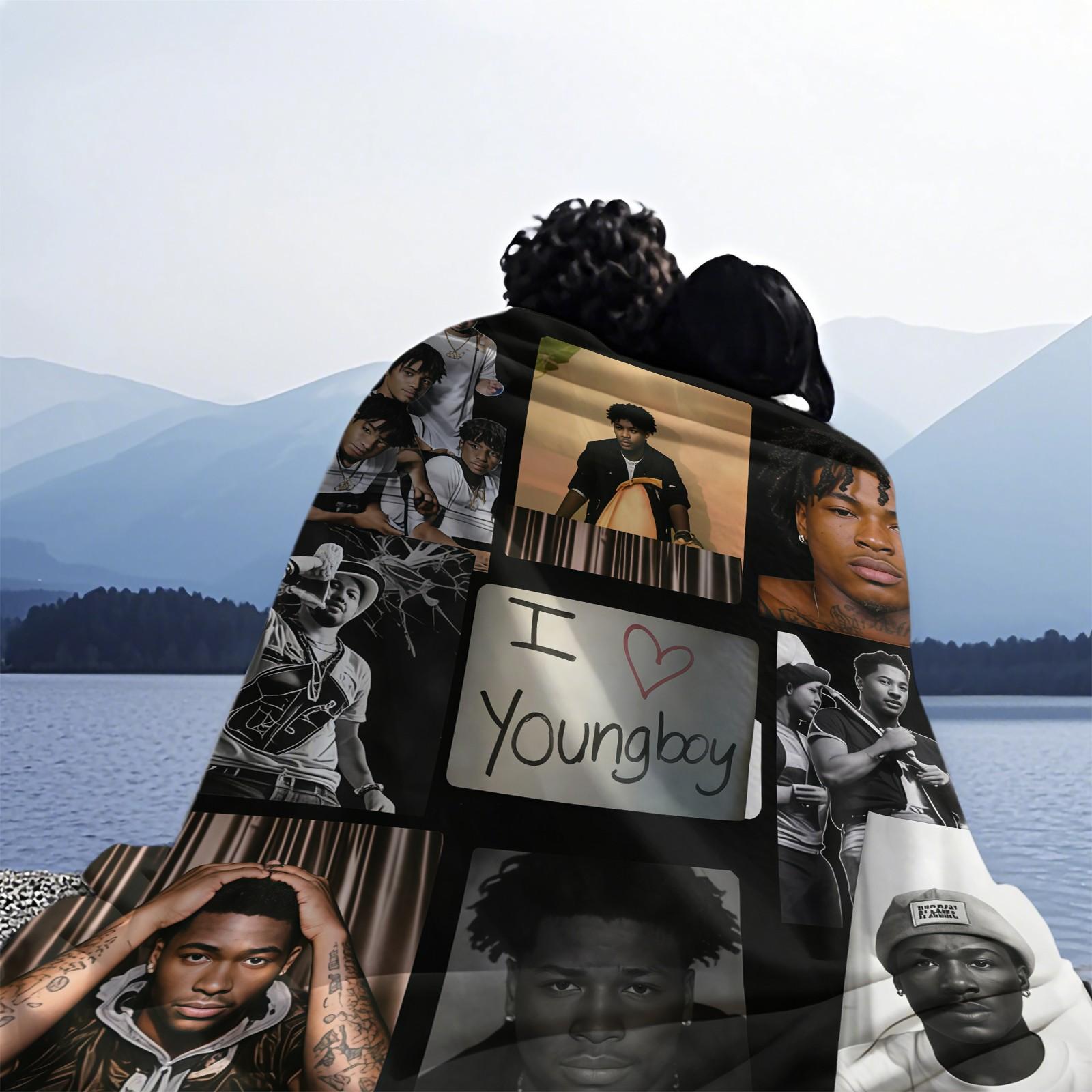 Youngboy Patterned Blanket, Everyday Holiday Birthday Gift For Kids And Adults, Soft, Warm And Lightweight Plush Blanket For Bed, Sofa, Car, Room Decoration, Custom Photo Blanket, Personalized Picture Blankets