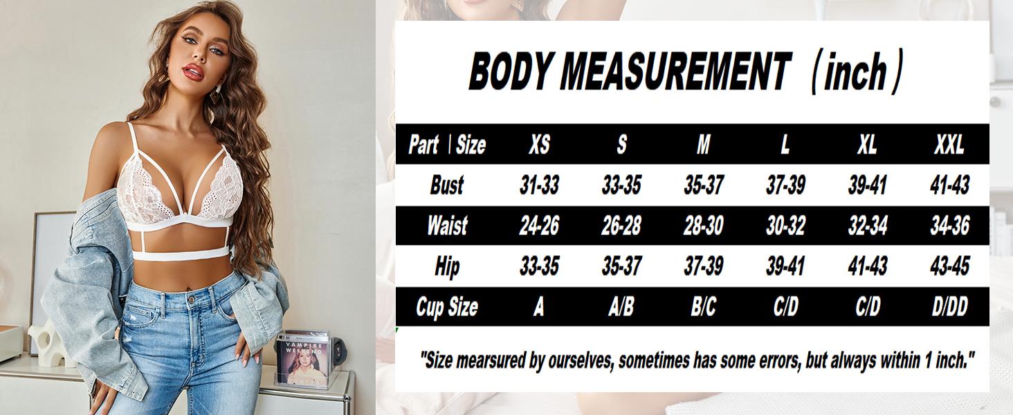 Avidlove Lace Garter Lingerie Set with Removable ChokerStrappy Bra and Panty Set (No Stockings) SpringStatements