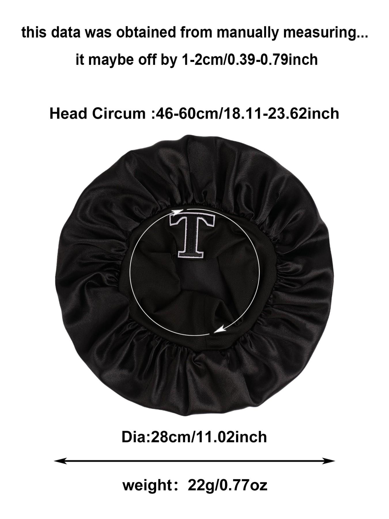 Women's Wide Brim Elastic Satin Sleep Hat, Curling Cap, Shower Cap, Skin-Friendly Fashion Hat, Comfortable and Stylish, Bonnets For Sleeping