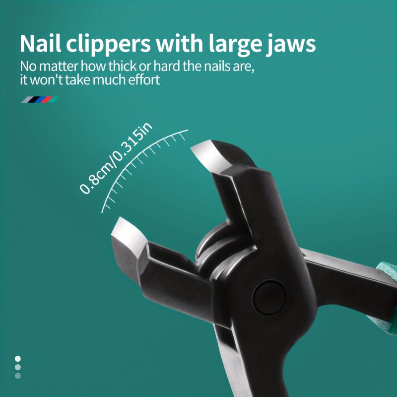 Mouth Splash Proof Nail Clipper, Sharp Foot Trimming Tool Set, Single Item Clippers for Manicure & Pedicure, No Ca Prop 65