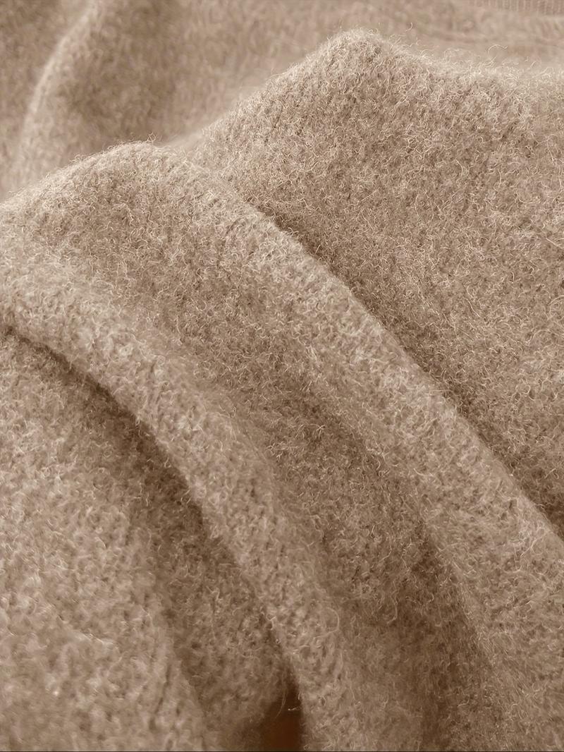 [Autumn/Winter] Eye Print Thickened Knit Sweatshirt Set for Women, Loose Fit, Slimming Round Neck Long Sleeve Top, High Waist Straight Leg Pants, Casual Sporty Two-Piece Set