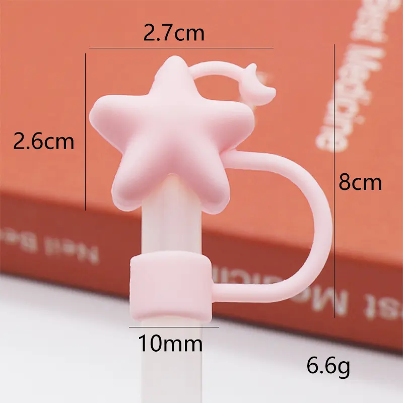 pink star and moon 10mm