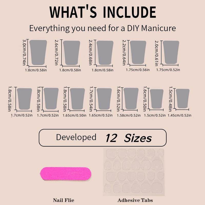 24pcs Duckbill False Nails Set, Glittering Fake Nails, Light Base with Blue Wave Butterfly Design, Glossy Finish Easy to Stick, Perfect for Daily Wear 24pcs Duckbill False Nails Set, Glittering Fake Nails, Light Base with Blue Wave Butterfly Design, Glossy Finish Easy to Stick, Perfect for Daily Wear