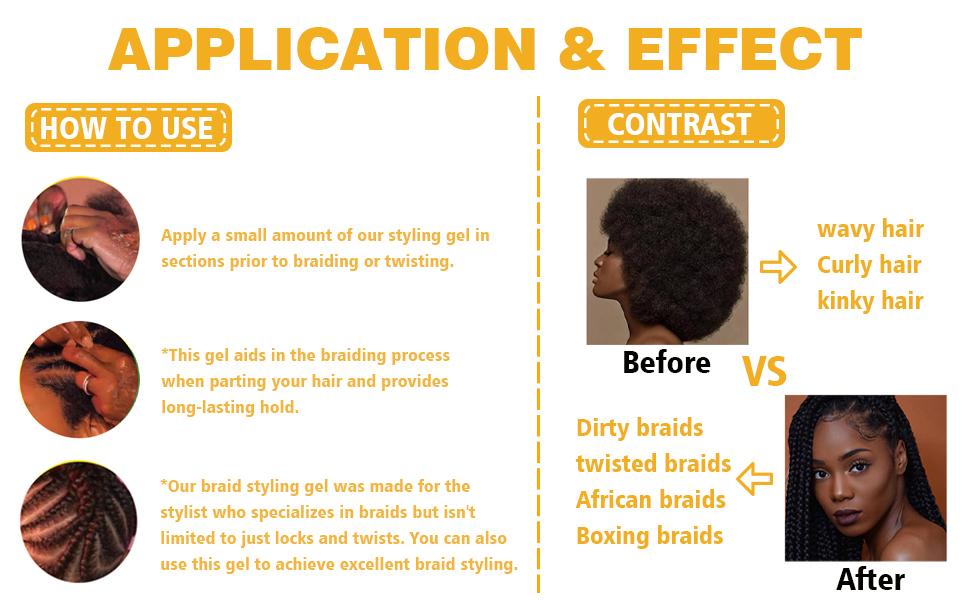 8.8OZ Strong Hold Braiding Gel for Twists, Locs, and Cornrows - Tames Frizz, High Shine, No Flake, Easy Edge Control Organic Ingredients Haircare 8.8OZ Strong Hold Braiding Gel for Twists, Locs, and Cornrows - Tames Frizz, High Shine, No Flake, Easy Edge Control Organic Ingredients Haircare