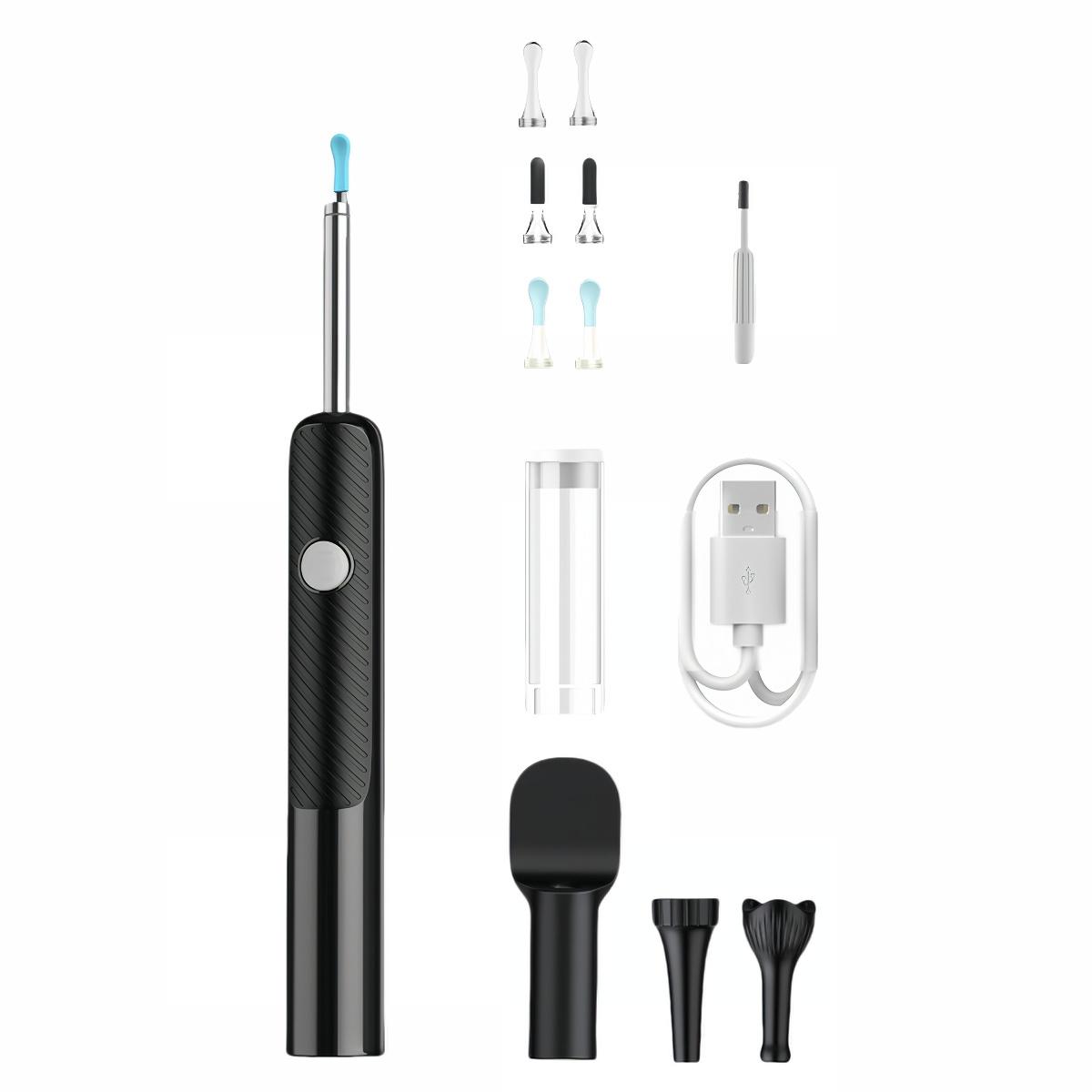 Multi Functional Visual Ear Picking Tool, Ear Cleaner Camera, 7 Replacement Tips + 3 Inspection Tools, Type-C Charging, Wireless Design, New Condition
