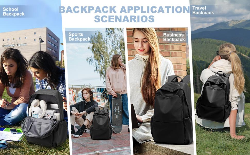 COOWOZ 2024 School Backpack Essentials For Boys / Girls, College Backpack For Women / Men, School Bag For High School, Laptop Backpack For Teens