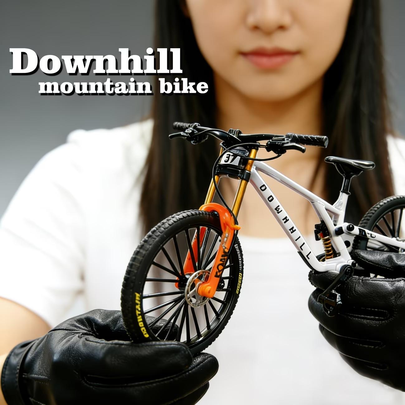 New Alloy Bicycle Model, Realistic Design Mountain Bike, Road Bike Desktop Decor, Collectible Mini Bike, Office & Home Decoration, Christmas Gift, No Power Needed
