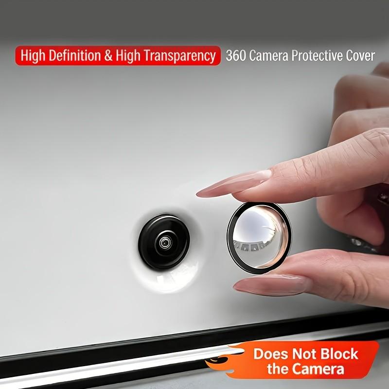 2pcs/6pcs Car Camera Protective Cover, HD Clear 360° Panoramic Front Rear Camera Shield, Dustproof Fogproof Bumper Camera Protector