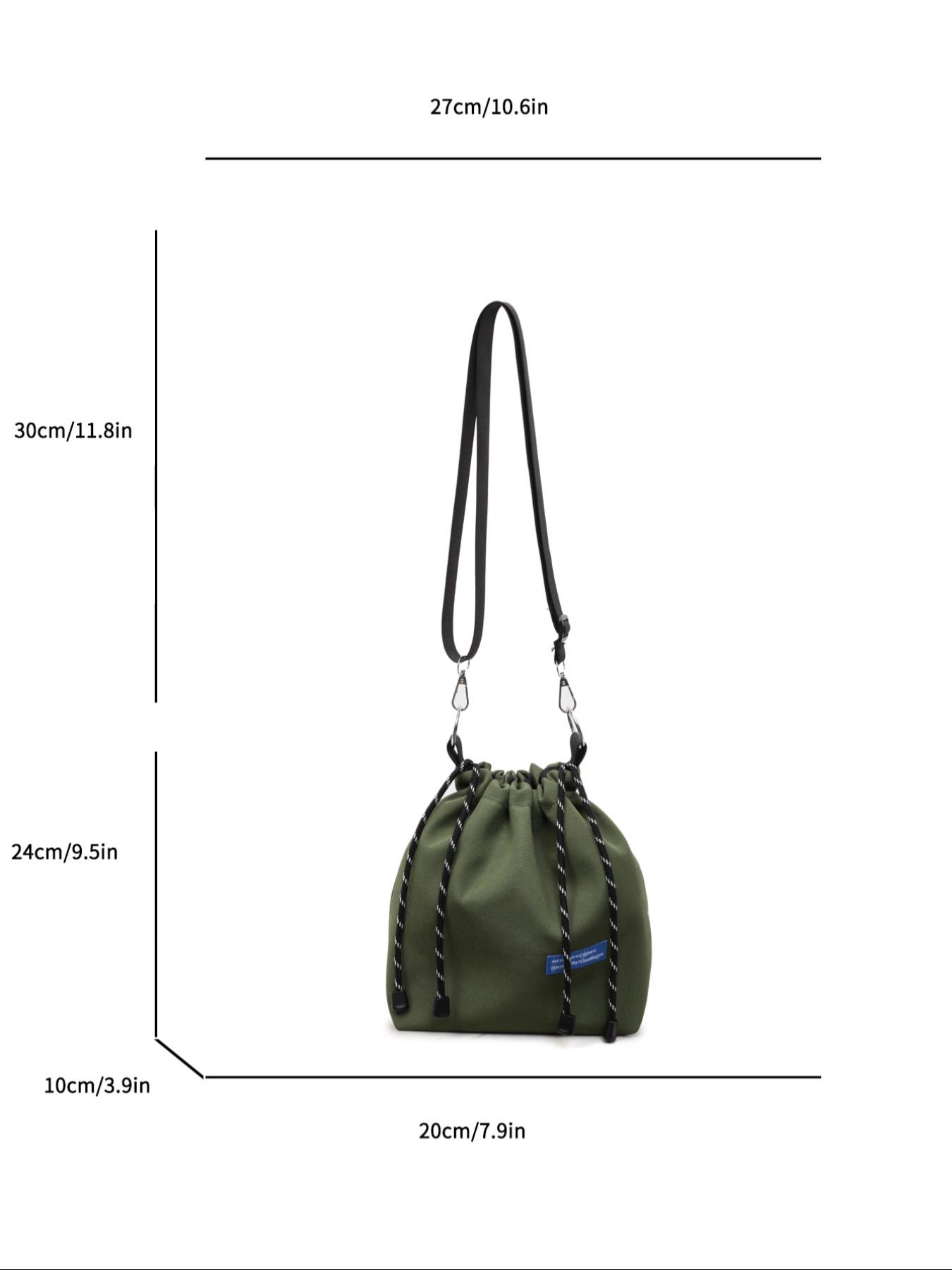 New Single Shoulder Crossbody Bag, Trendy Drawstring Bucket Bag for Men and Women, Unisex Small Versatile Waist Pack