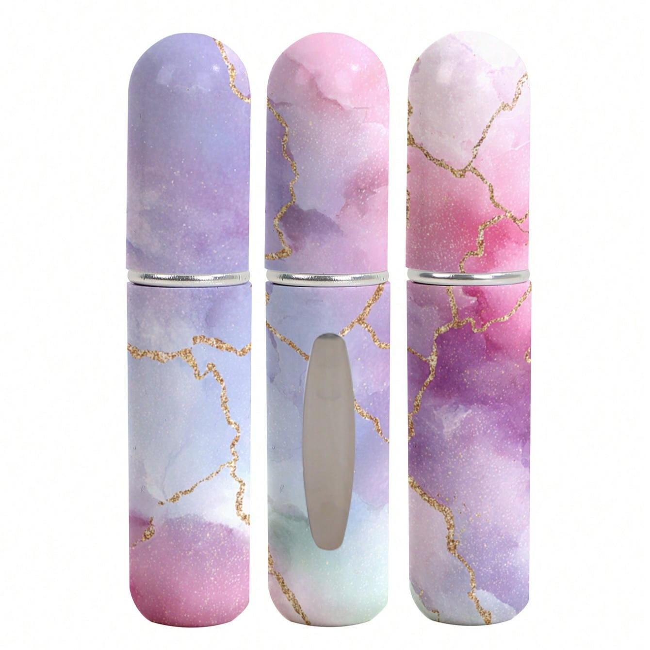 Mini Refillable Perfume Atomizer Bottles, Portable Lightweight Travel-Friendly Design, Convenient Refill Pump Case for On-The-Go Use