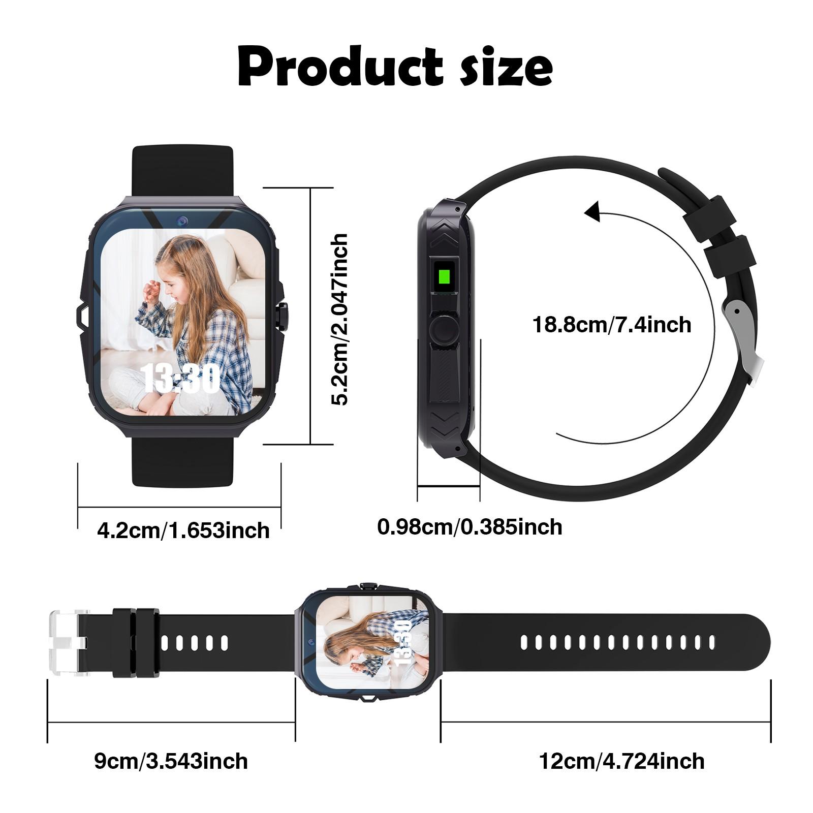 Kids Smart Wearable Watch (1.83 Inch) – Capture Memories with Camera & Growth Album,  Fun Games, Plus Calculator/Calendar/LED Torch, Unisex for Boys & Girls