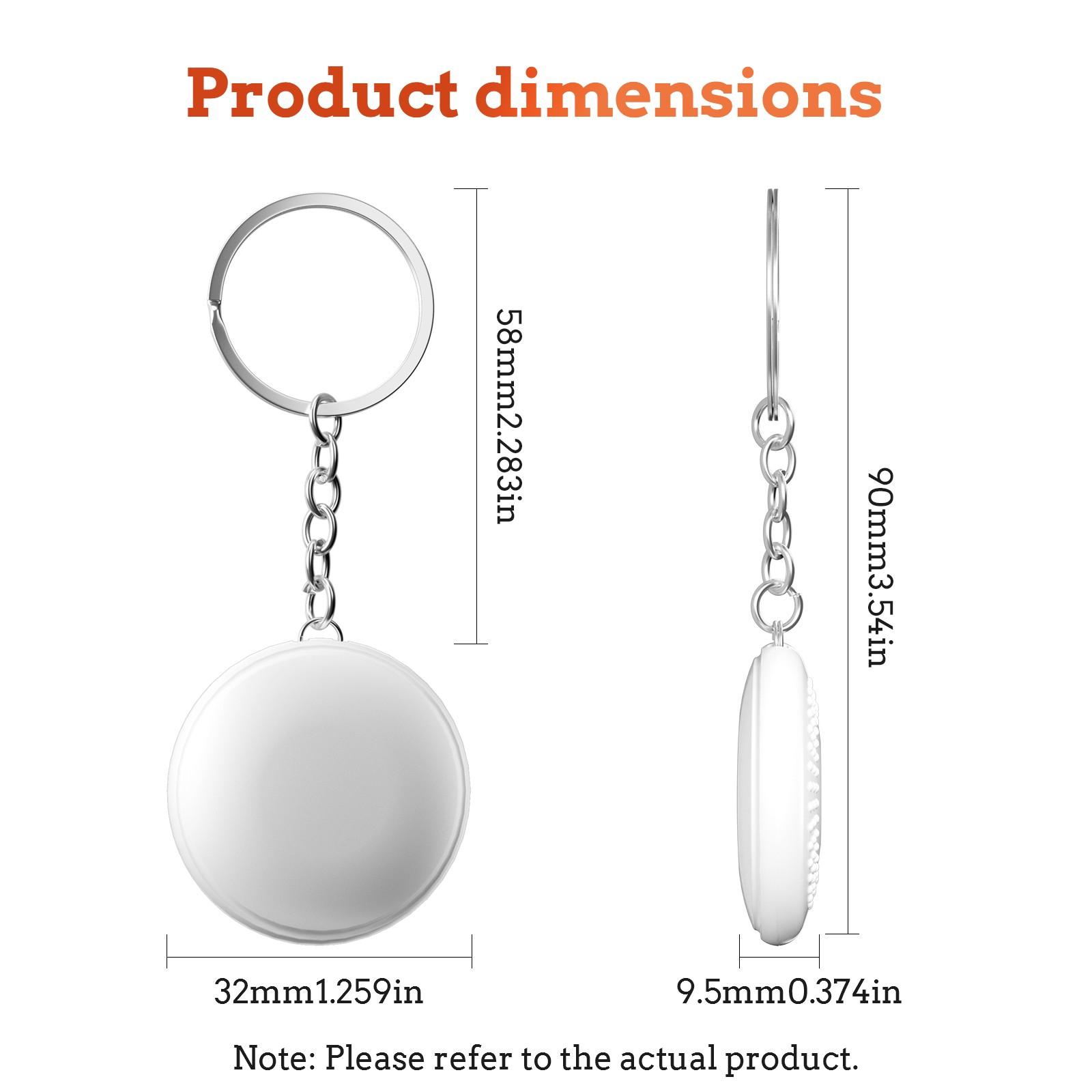 1/2/4pcs Keychain Item Locator, No Monthly Fee, Best Tracker, Lost Prevention Device, Supports Apple Find My (iOS Only), for Keys, Pet Collars, Luggage