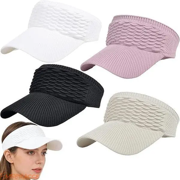 Women's UV Protection Open-Top Ponytail Baseball Cap - UV Snapback, Breathable Adjustable Lightweight Outdoor Sports Hat for Hiking, Summer Activities