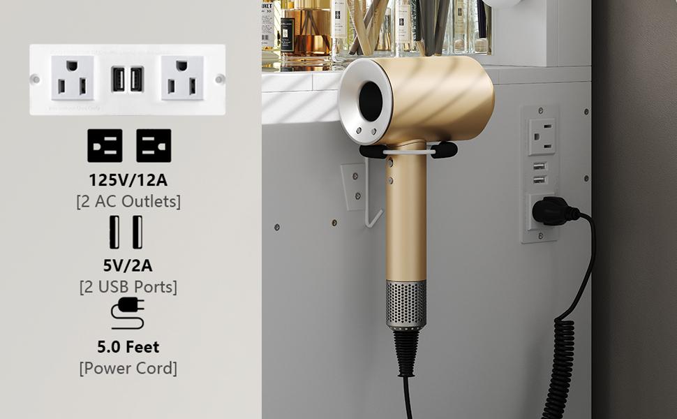 FUSOU 55" W Vanity Desk, Makeup Vanity with Charging Station, 15 Drawers Vanity with Lighted Mirror, 3 Lighting Modes, Brightness Adjustable, Glass Top, Vanity Table with Chair for Bedroom