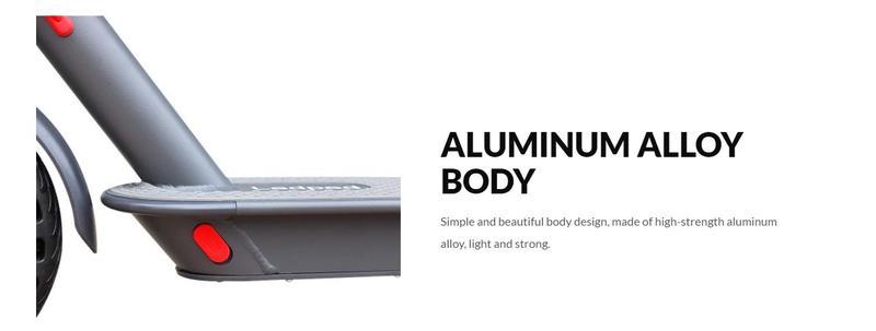 ladped Electric Scooter - 8.5 Solid Tires, 350W Motor Up to 16 Miles of Range and 19 MPH Portable Folding Commuter Scooter with and App E-Scooter  3 Speed modes school scooters