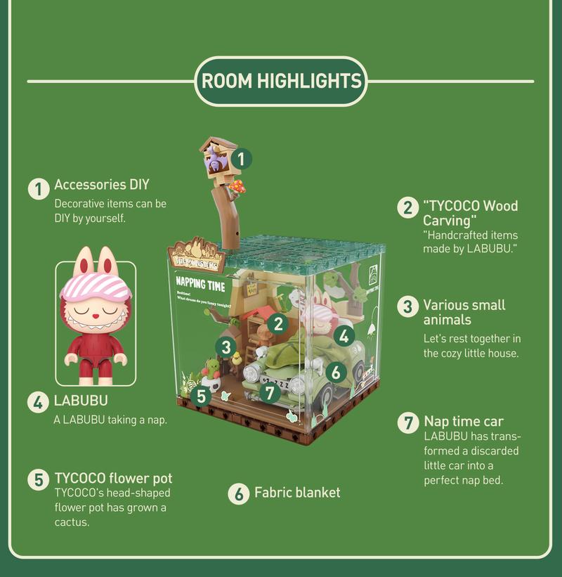 POP MART THE MONSTERS Forest Secret Base Series Blocks Part 2