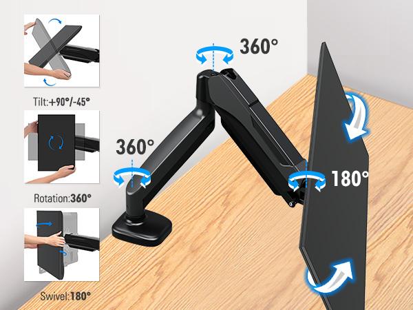 MOUNTUP Single & Dual Monitor Desk Mount for 13''-32'' Monitors MU0004