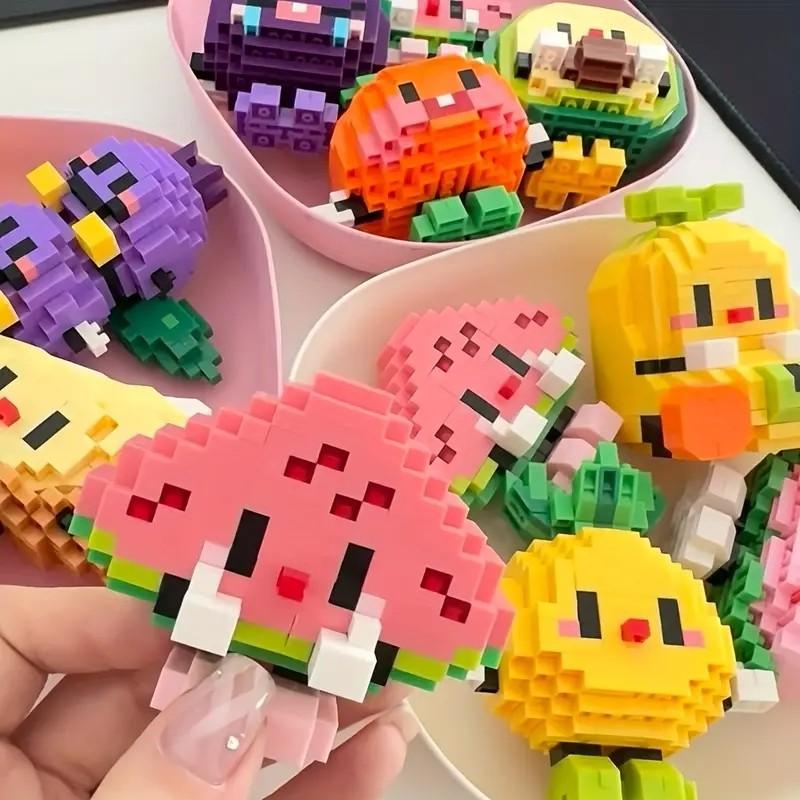 Fruit Food Series Building Blocks Toy Assembly Model Desktop Decoration ...