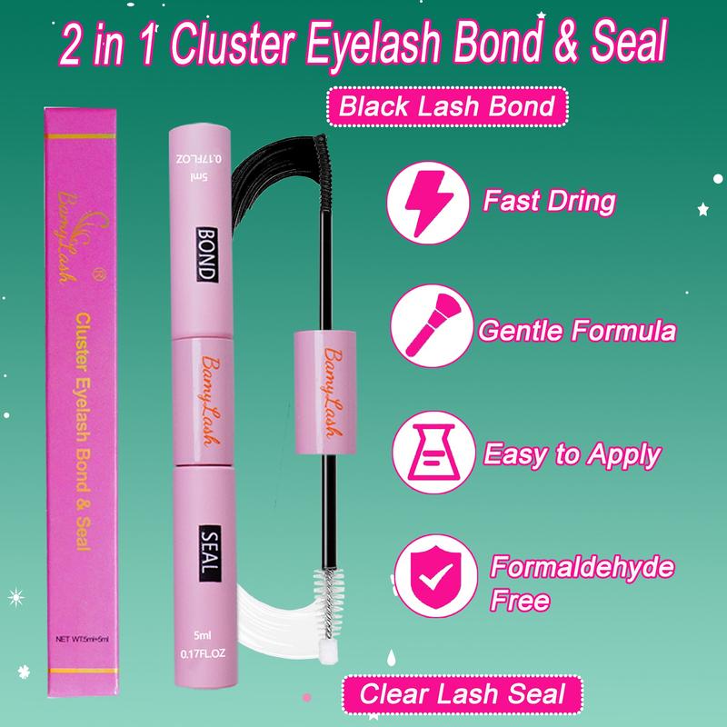 Lash Clusters Kit, 1856-Piece 10–18 mm D Curl 40D/60D/80D/100D Natural Volume Individual Eyelashes Book Set with Bond & Seal, Remover and Tweezers, Perfect for DIY at Home for Women and Beginners Lash Clusters Kit, 1856-Piece 10–18 mm D Curl 40D/60D/80D/100D Natural Volume Individual Eyelashes Book Set with Bond & Seal, Remover and Tweezers, Perfect for DIY at Home for Women and Beginners