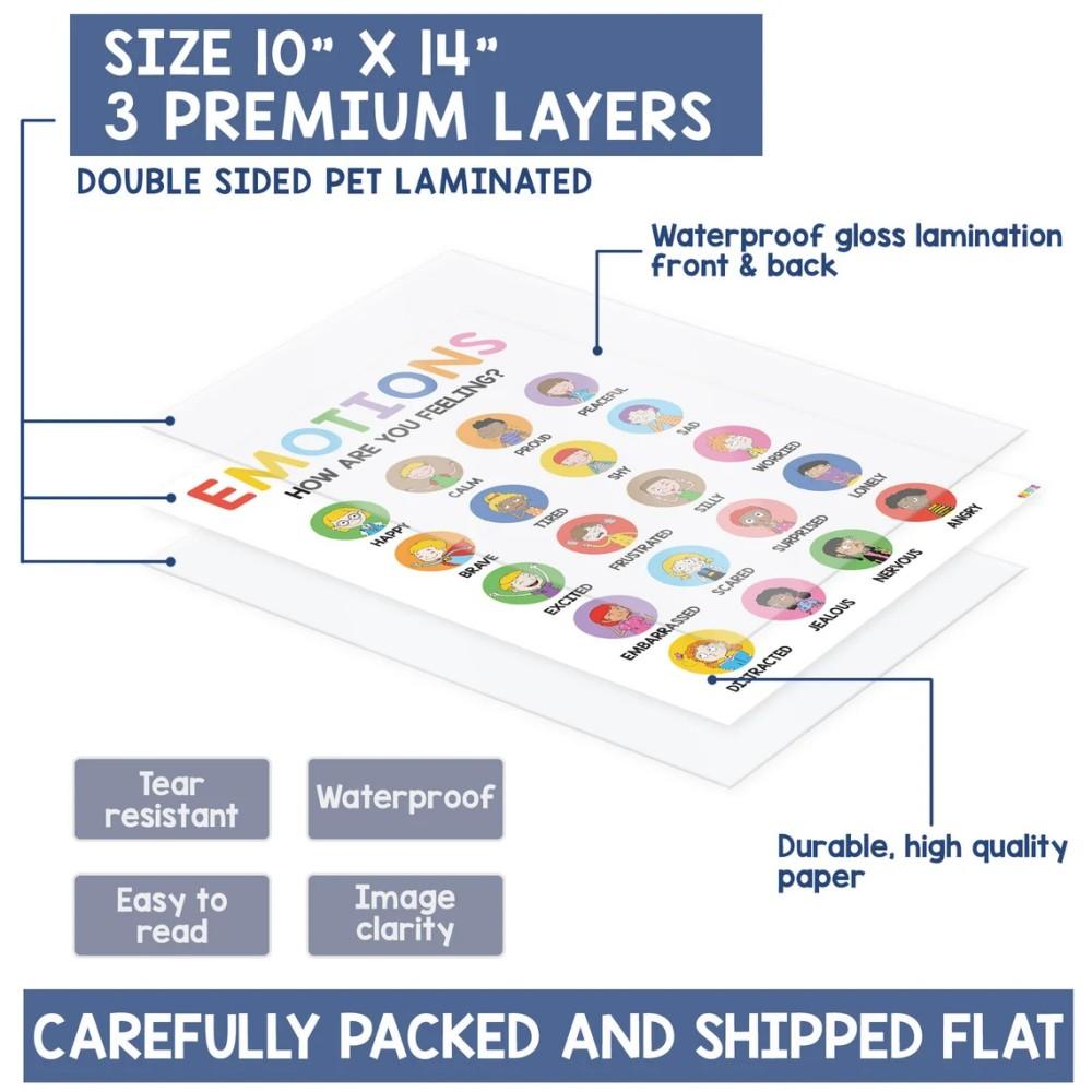 Peaceful Corner Classroom Poster Set, 12 Pieces for Therapy Rooms, Mental Health Wall Art & Positive Classroom Decor