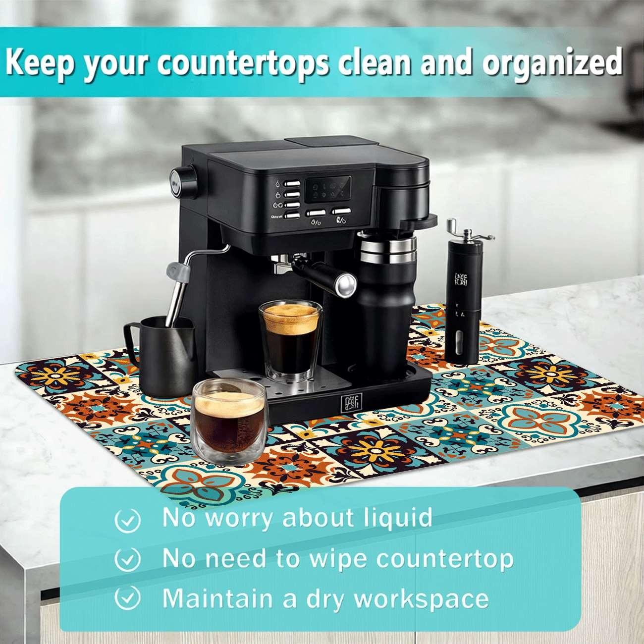 Multi-Functional Kitchen Table Mat, Rubber Coaster, Easy Clean, Water Absorbent, Non-Slip, Durable, Protects Tables, Ideal for Home Decor