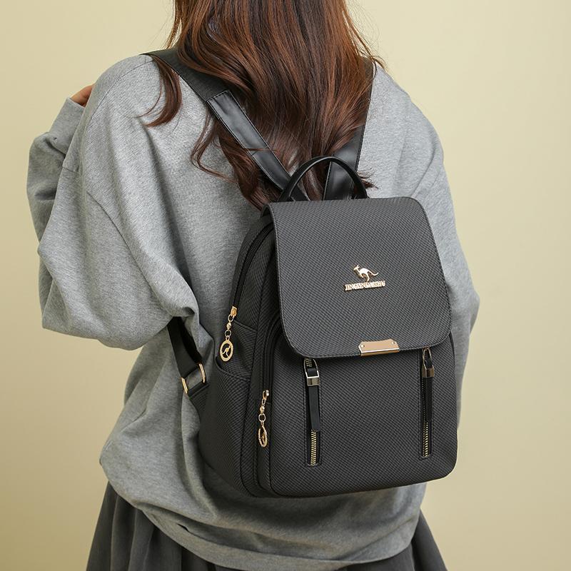 2026 New Versatile Fashion Backpack, Soft Leather Bag, Large Capacity, Lightweight Travel Bag, Commuter Backpack, Stylish Shoulder Bag, Fashion Durable Backpack