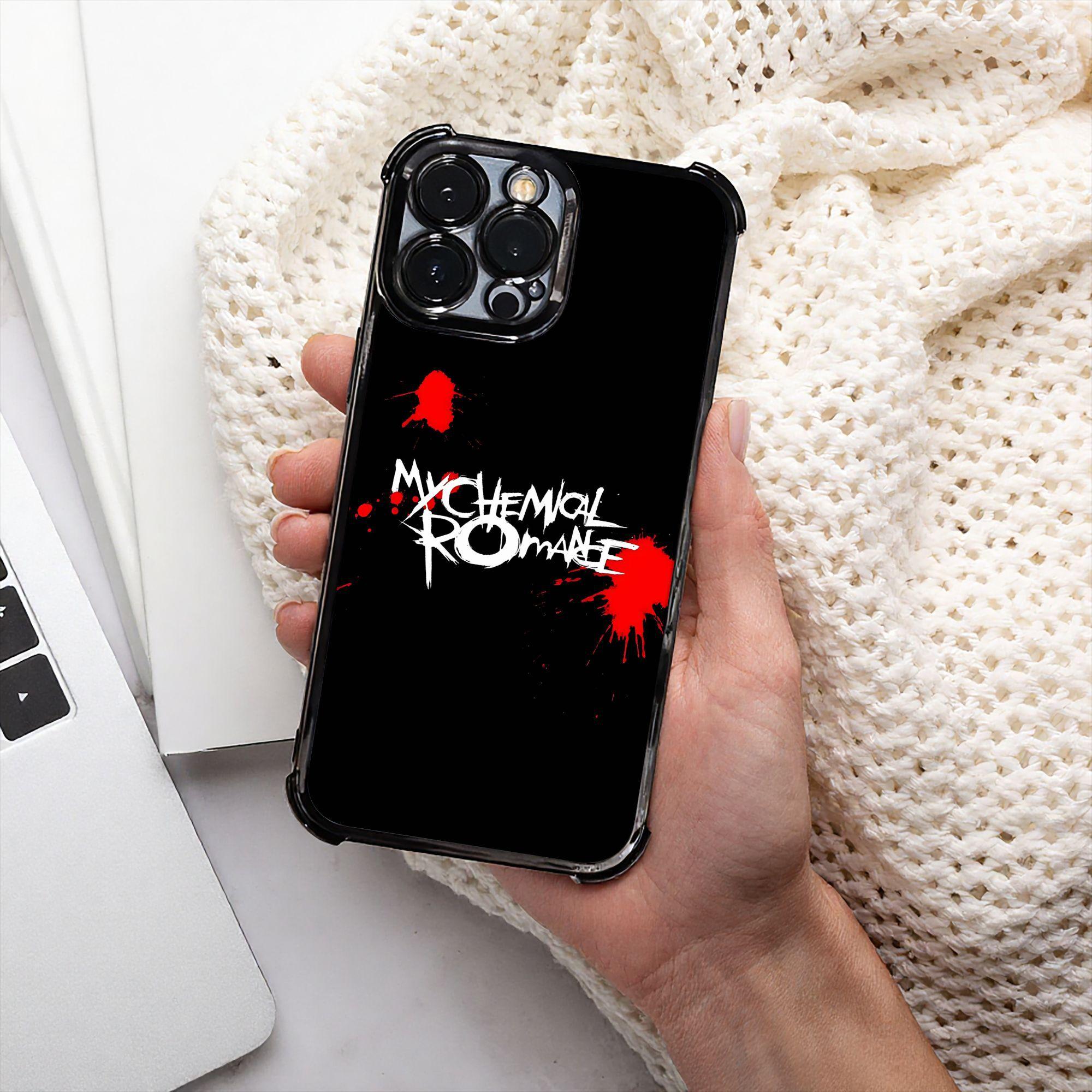 Phone Case: 1 MOSTRELEVANT My Chemical Romace Phone Case Electroplating Process Protective Cover with Reinforced Cushioning And Collision Prevention Suitable for Various Models Of iPhone 17 16 15 14 13 Pro Max Cover