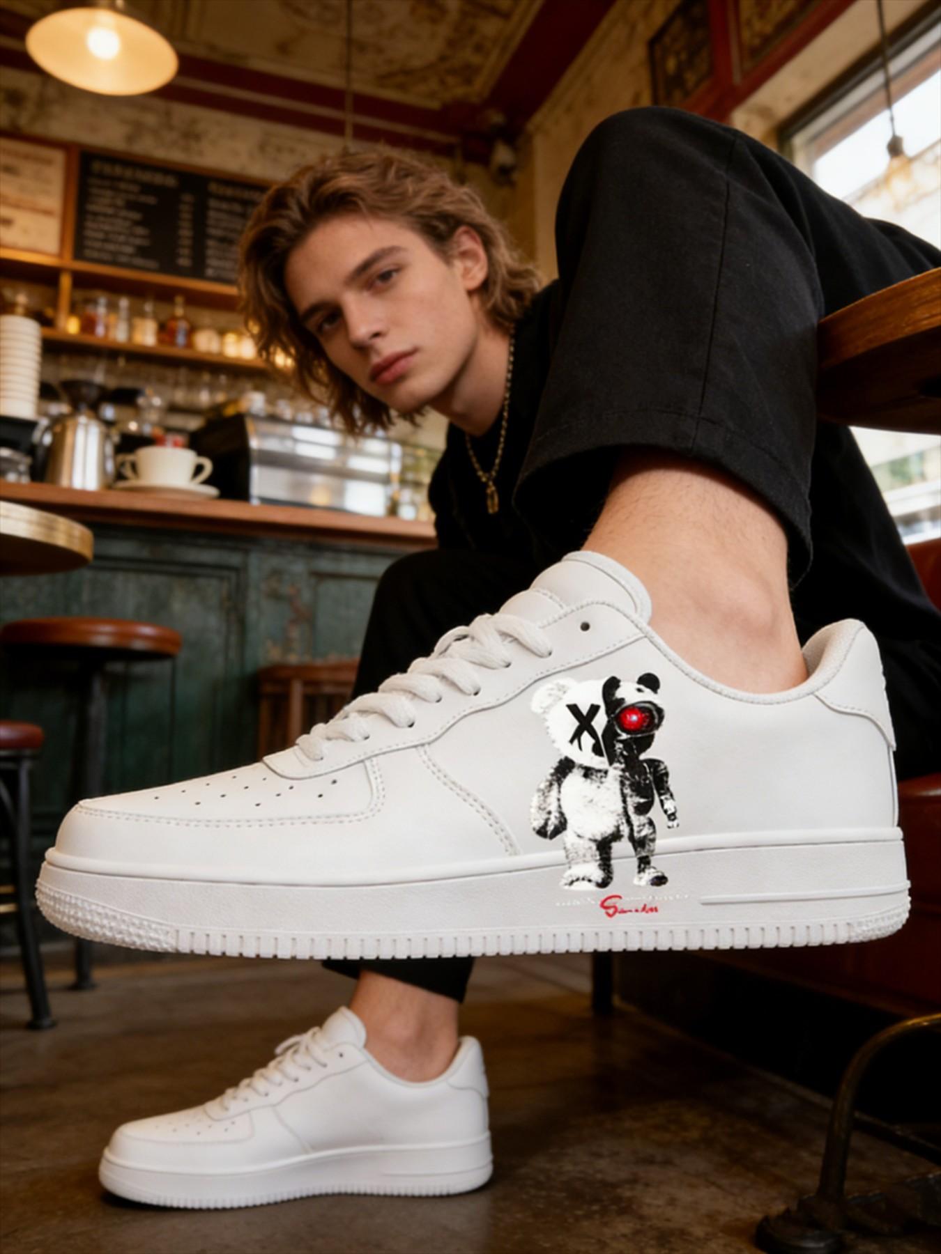 Customizable Sneakers, Soft Sole Comfortable Breathable All-Season Board Shoes, Ideal for Daily Wear, Lightweight & Durable Design