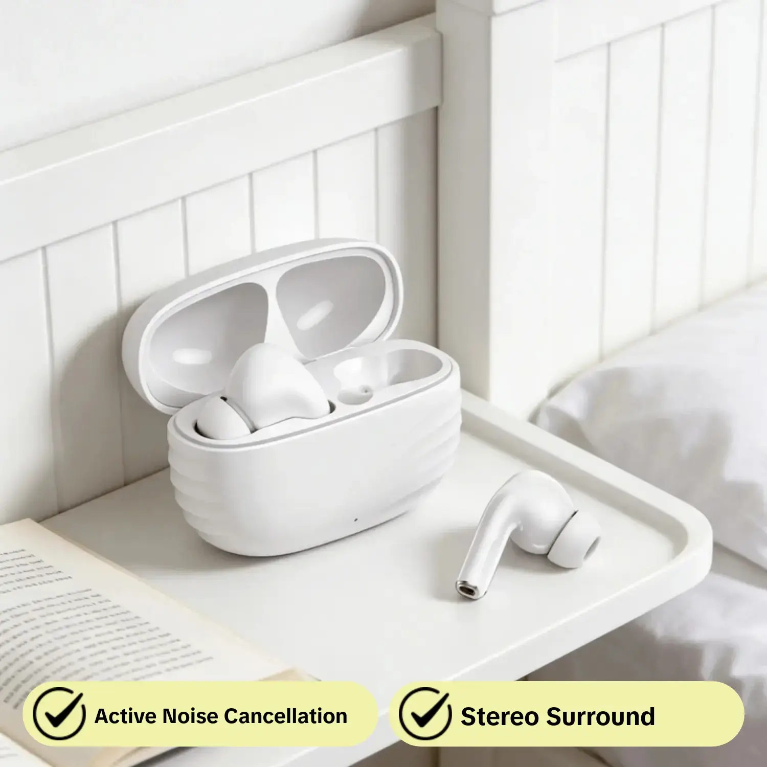 Wireless Bluetooth-compatible Earphones, Headphones, Earbud, Portable Earphones, In Ear Design, High-Quality Noise Isolation, Comfortable Fit, Ideal for Daily Use and Travel, Hi-Fi Sound, Touch Control